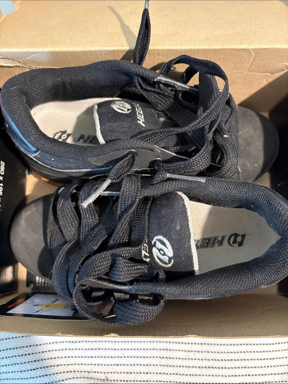Heelys Black Lace-Up Kids' Skate Shoes with Logo